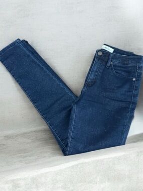 Women's KanCan Blue Glitter Skinny Jeans Juniors 7